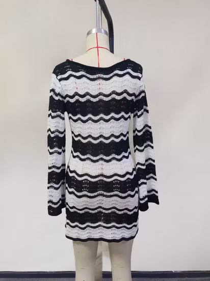 Mulheres cor sólida solta malha moda casual suéter roupas sexy