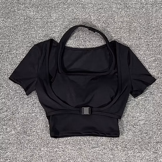 Calças de bunda conjunto de fitness linda volta yoga topo manga curta malha fitness yoga roupas femininas
